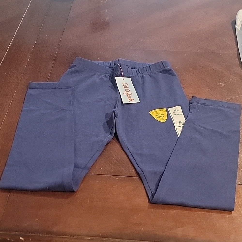 (J14) NWT Cat & Jack Girl Leggings M (7-8)